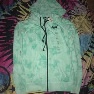 NWT PINK zip hoodie XS